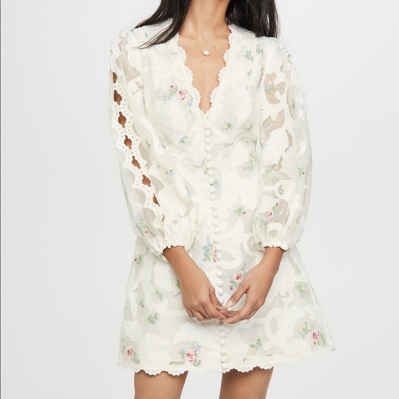 zimmermann zinnia scallop dress